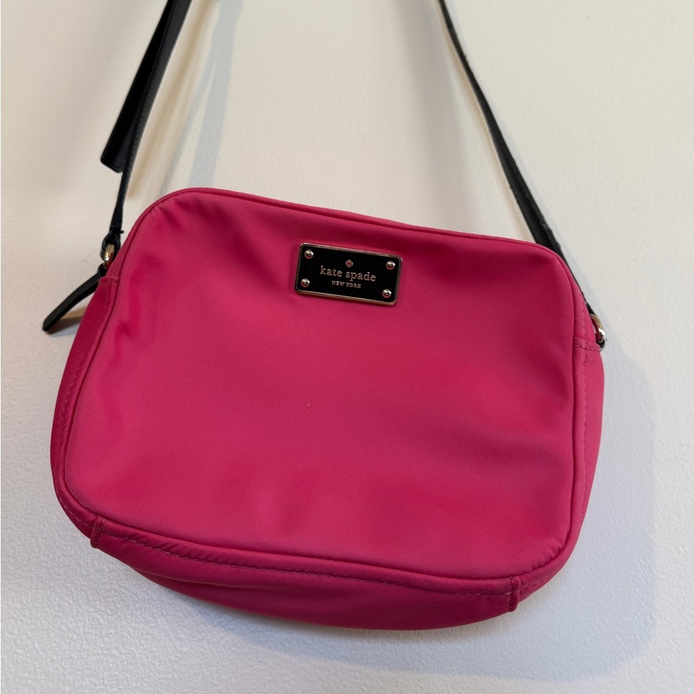 Kate Spade Fuchsia Nylon Crossbody Bag